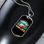 Camper Necklace Wan Life Orange Necklace Stainless Steel or 18k Gold Dog Tag 24" Chain-Express Your Love Gifts