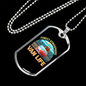 Camper Necklace Wan Life Orange Necklace Stainless Steel or 18k Gold Dog Tag 24" Chain-Express Your Love Gifts