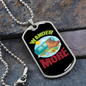Camper Necklace Wander More Pink Necklace Stainless Steel or 18k Gold Dog Tag 24" Chain-Express Your Love Gifts