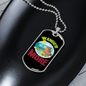 Camper Necklace Wander More Pink Necklace Stainless Steel or 18k Gold Dog Tag 24" Chain-Express Your Love Gifts