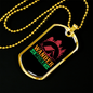 Camper Necklace Wander More Pink Tent Necklace Stainless Steel or 18k Gold Dog Tag 24" Chain-Express Your Love Gifts