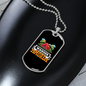 Camper Necklace Wander More Red Tent Necklace Stainless Steel or 18k Gold Dog Tag 24" Chain-Express Your Love Gifts
