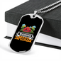 Camper Necklace Wander More Red Tent Necklace Stainless Steel or 18k Gold Dog Tag 24" Chain-Express Your Love Gifts