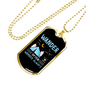 Camper Necklace Wander Often Blue Necklace Stainless Steel or 18k Gold Dog Tag 24" Chain-Express Your Love Gifts