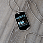 Camper Necklace Wander Often Blue Necklace Stainless Steel or 18k Gold Dog Tag 24" Chain-Express Your Love Gifts