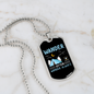 Camper Necklace Wander Often Blue Necklace Stainless Steel or 18k Gold Dog Tag 24" Chain-Express Your Love Gifts
