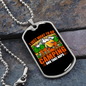 Camper Necklace Want To Go Camping Necklace Stainless Steel or 18k Gold Dog Tag 24" Chain-Express Your Love Gifts