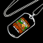Camper Necklace Want To Go Camping Necklace Stainless Steel or 18k Gold Dog Tag 24" Chain-Express Your Love Gifts