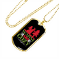 Camper Necklace Warm and Cozy Necklace Stainless Steel or 18k Gold Dog Tag 24" Chain-Express Your Love Gifts