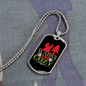 Camper Necklace Warm and Cozy Necklace Stainless Steel or 18k Gold Dog Tag 24" Chain-Express Your Love Gifts