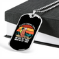 Camper Necklace We Get There Necklace Stainless Steel or 18k Gold Dog Tag 24" Chain-Express Your Love Gifts