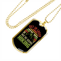 Camper Necklace We're Going Hiking Necklace Stainless Steel or 18k Gold Dog Tag 24" Chain-Express Your Love Gifts