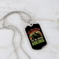 Camper Necklace We're Going Hiking Necklace Stainless Steel or 18k Gold Dog Tag 24" Chain-Express Your Love Gifts