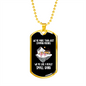 Camper Necklace We're More Than Necklace Stainless Steel or 18k Gold Dog Tag 24" Chain-Express Your Love Gifts