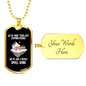Camper Necklace We're More Than Necklace Stainless Steel or 18k Gold Dog Tag 24" Chain-Express Your Love Gifts