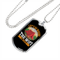 Camper Necklace Weak WiFi Necklace Stainless Steel or 18k Gold Dog Tag 24" Chain-Express Your Love Gifts