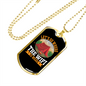 Camper Necklace Weak WiFi Necklace Stainless Steel or 18k Gold Dog Tag 24" Chain-Express Your Love Gifts