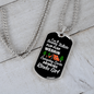 Camper Necklace Wearing Campin' Lovin' Necklace Stainless Steel or 18k Gold Dog Tag 24" Chain-Express Your Love Gifts