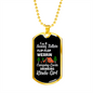 Camper Necklace Wearing Campin' Lovin' Necklace Stainless Steel or 18k Gold Dog Tag 24" Chain-Express Your Love Gifts