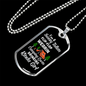 Camper Necklace Wearing Campin' Lovin' Necklace Stainless Steel or 18k Gold Dog Tag 24" Chain-Express Your Love Gifts
