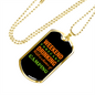 Camper Necklace Weekend Drinking Camping Necklace Stainless Steel or 18k Gold Dog Tag 24" Chain-Express Your Love Gifts