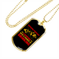 Camper Necklace Weekend Forecast Camping Drinking Necklace Stainless Steel or 18k Gold Dog Tag 24" Chain-Express Your Love Gifts