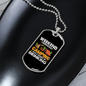 Camper Necklace Weekend Forecast Camping Necklace Stainless Steel or 18k Gold Dog Tag 24" Chain-Express Your Love Gifts