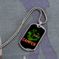 Camper Necklace Welcome to Our Camper Necklace Stainless Steel or 18k Gold Dog Tag 24" Chain-Express Your Love Gifts