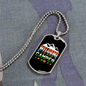 Camper Necklace Welcome to Our Camper White Necklace Stainless Steel or 18k Gold Dog Tag 24" Chain-Express Your Love Gifts