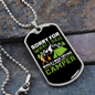 Camper Necklace What I Said Necklace Stainless Steel or 18k Gold Dog Tag 24" Chain-Express Your Love Gifts