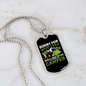 Camper Necklace What I Said Necklace Stainless Steel or 18k Gold Dog Tag 24" Chain-Express Your Love Gifts