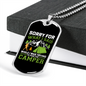 Camper Necklace What I Said Necklace Stainless Steel or 18k Gold Dog Tag 24" Chain-Express Your Love Gifts