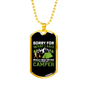 Camper Necklace What I Said Necklace Stainless Steel or 18k Gold Dog Tag 24" Chain-Express Your Love Gifts