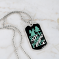 Camper Necklace Wild and Free Green Necklace Stainless Steel or 18k Gold Dog Tag 24" Chain-Express Your Love Gifts