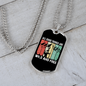 Camper Necklace Wild And Free Necklace Stainless Steel or 18k Gold Dog Tag 24" Chain-Express Your Love Gifts