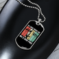 Camper Necklace Wild And Free Necklace Stainless Steel or 18k Gold Dog Tag 24" Chain-Express Your Love Gifts