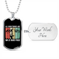 Camper Necklace Wild And Free Necklace Stainless Steel or 18k Gold Dog Tag 24" Chain-Express Your Love Gifts