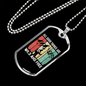 Camper Necklace Wild And Free Necklace Stainless Steel or 18k Gold Dog Tag 24" Chain-Express Your Love Gifts