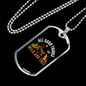 Camper Necklace Wild And Free White Necklace Stainless Steel or 18k Gold Dog Tag 24" Chain-Express Your Love Gifts