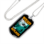 Camper Necklace Witches With Hitches Necklace Stainless Steel or 18k Gold Dog Tag 24" Chain-Express Your Love Gifts