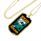 Camper Necklace Witches With Hitches Necklace Stainless Steel or 18k Gold Dog Tag 24" Chain-Express Your Love Gifts
