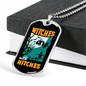 Camper Necklace Witches With Hitches Necklace Stainless Steel or 18k Gold Dog Tag 24" Chain-Express Your Love Gifts