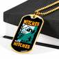 Camper Necklace Witches With Hitches Necklace Stainless Steel or 18k Gold Dog Tag 24" Chain-Express Your Love Gifts