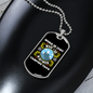 Camper Necklace Work is Just Camping Trips Necklace Stainless Steel or 18k Gold Dog Tag 24" Chain-Express Your Love Gifts