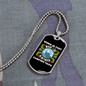 Camper Necklace Work is Just Camping Trips Necklace Stainless Steel or 18k Gold Dog Tag 24" Chain-Express Your Love Gifts