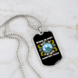 Camper Necklace Work is Just Camping Trips Necklace Stainless Steel or 18k Gold Dog Tag 24" Chain-Express Your Love Gifts