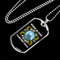Camper Necklace Work is Just Camping Trips Necklace Stainless Steel or 18k Gold Dog Tag 24" Chain-Express Your Love Gifts
