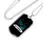 Camper Necklace Wyoming Necklace Stainless Steel or 18k Gold Dog Tag 24" Chain-Express Your Love Gifts