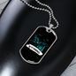 Camper Necklace Wyoming Necklace Stainless Steel or 18k Gold Dog Tag 24" Chain-Express Your Love Gifts