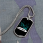 Camper Necklace Wyoming Necklace Stainless Steel or 18k Gold Dog Tag 24" Chain-Express Your Love Gifts
